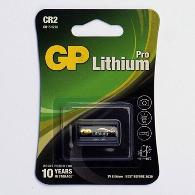GP Lithium CR2 3V battery for 35mm film cameras.