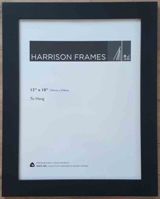 Photo frame 13 x 10 inch with a black finish.