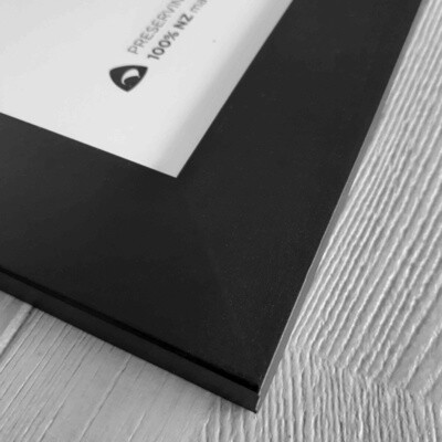 Harrison photo frame 5x7 inch with 30mm profile with a black finish.