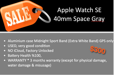 Apple watch SE 40mm - Space Gray