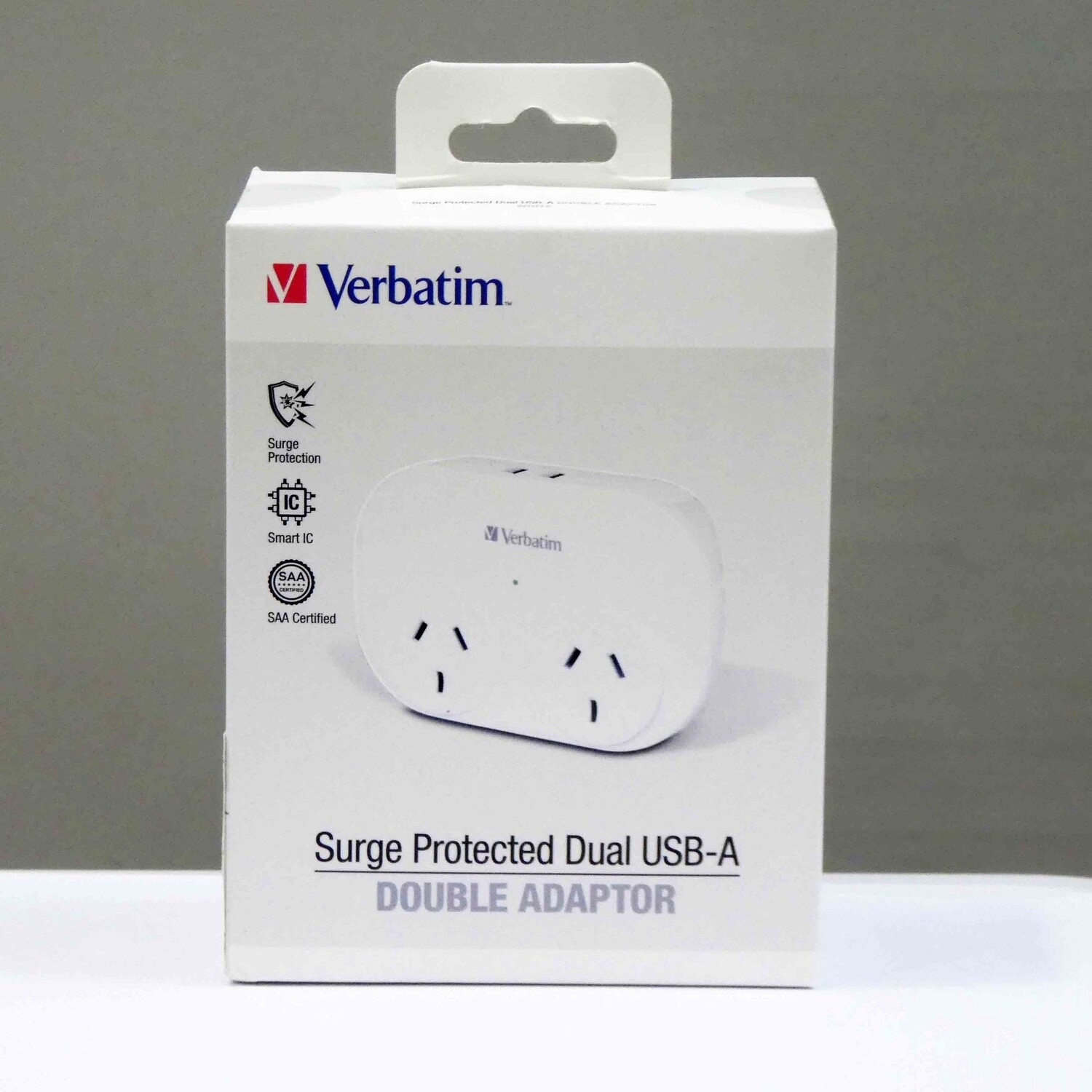 Verbatim wall socket and charger combo, dual sockets and USB charge ports.