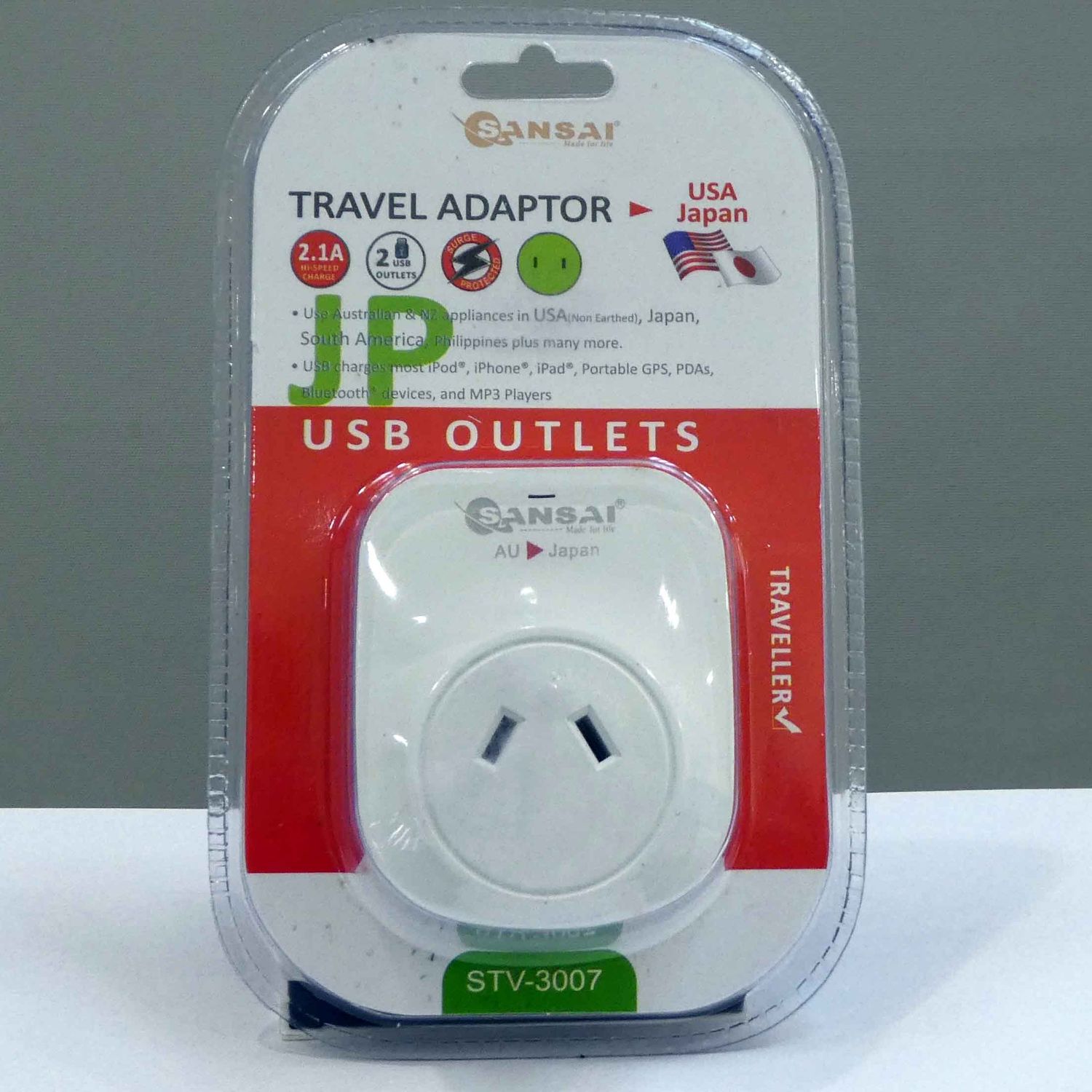 International travel adaptor for use in Japan.