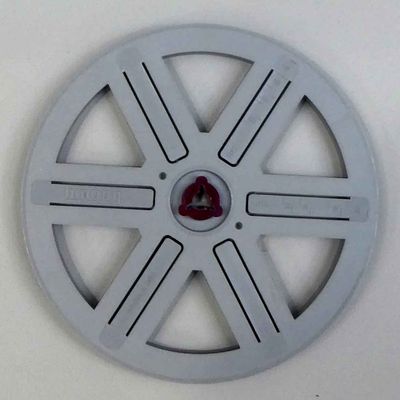 Super 8 film reel 400 ft 17mm diameter suitable for 400 feet of super 8 film supplied with spindle adaptor.