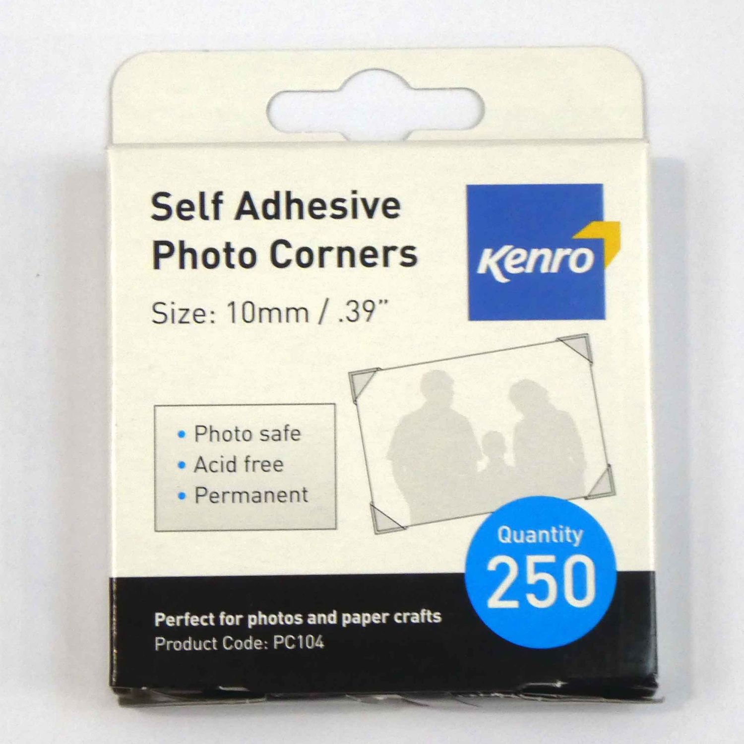 Kenro Self Adhesive Photo Corners x 250