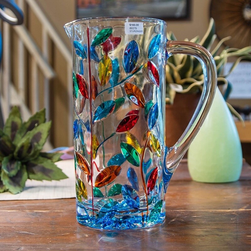 Tree Colorful Pitcher Sturzinger Tree of Life Pitcher (Multicolored)