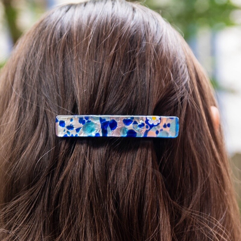 Sturzinger 4&quot; Barrette Hair Clip, Murano Glass