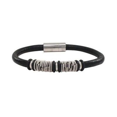 High Strung Wound Up Leather Bracelet - Staccato