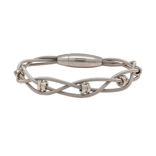 High Strung Bass Bracelet - Electric Ball Ends - Silver, Size: Large