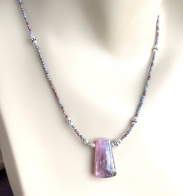 Estancia Pink Opal Pendant Necklace