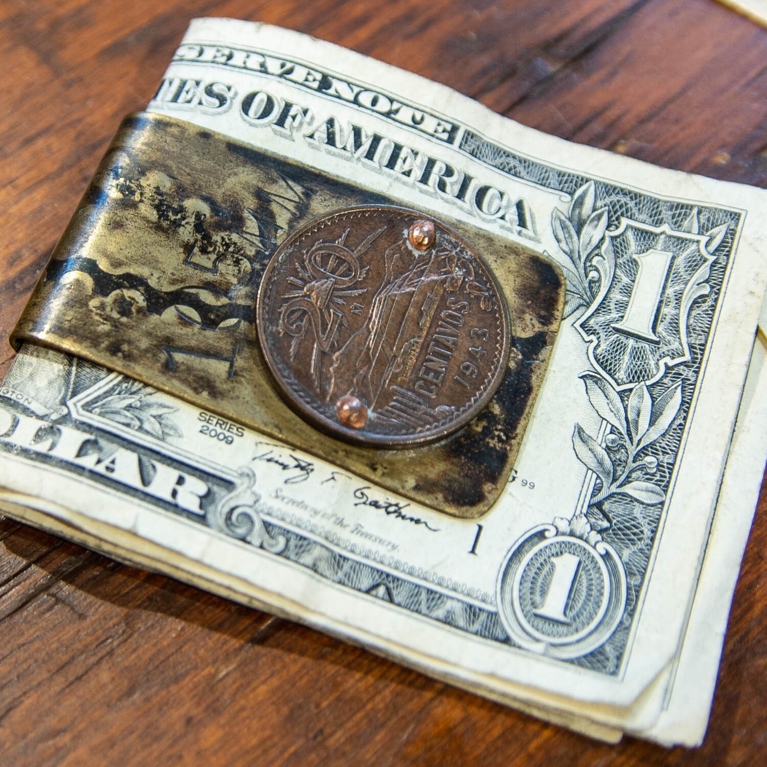 Makeshift WWII Shell Casing Money Clips