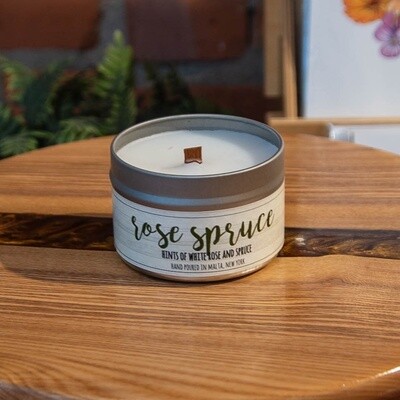 Thistle Rose Spruce Scented Candle - 4 oz