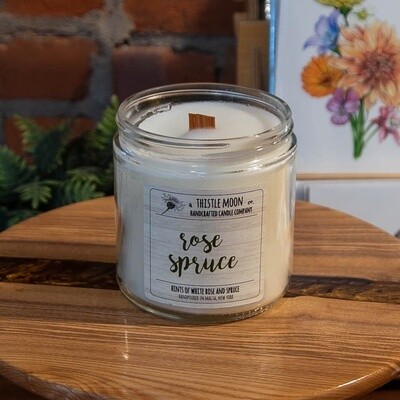 Thistle Rose Spruce Scented Candle - 16 oz