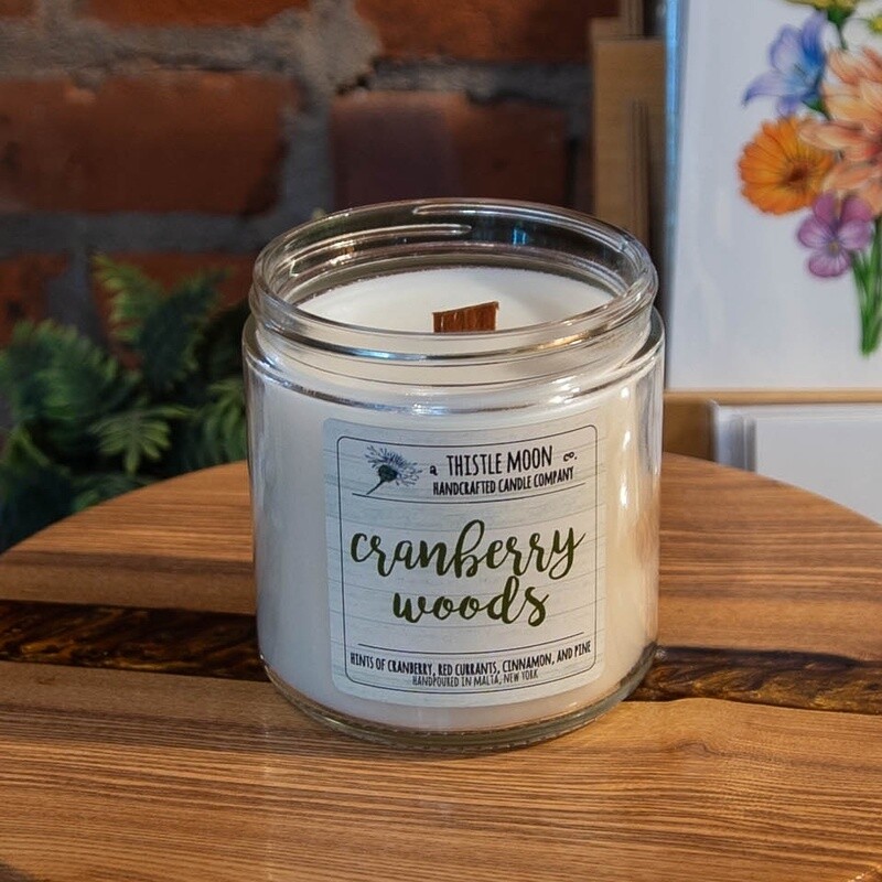 A Thistle Moon &#39; Cranberry Woods&#39; Scented Candle - 16 oz