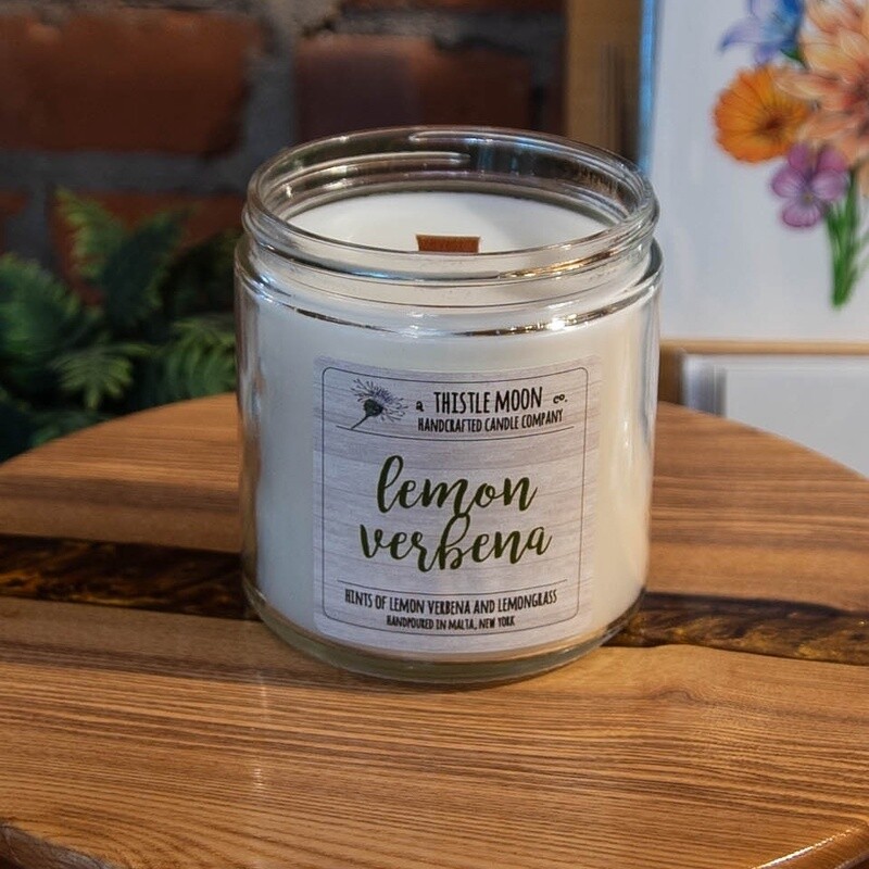 A Thistle Moon Lemon Verbena Scented Candle - 16 oz