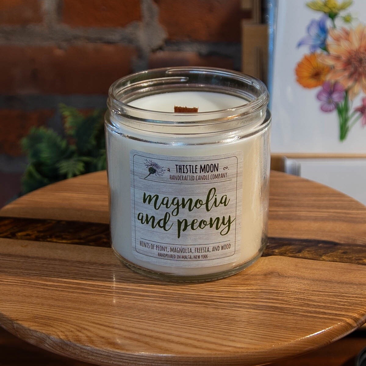 Thistle Magnolia &amp; Peony Scented Candle - 16 oz