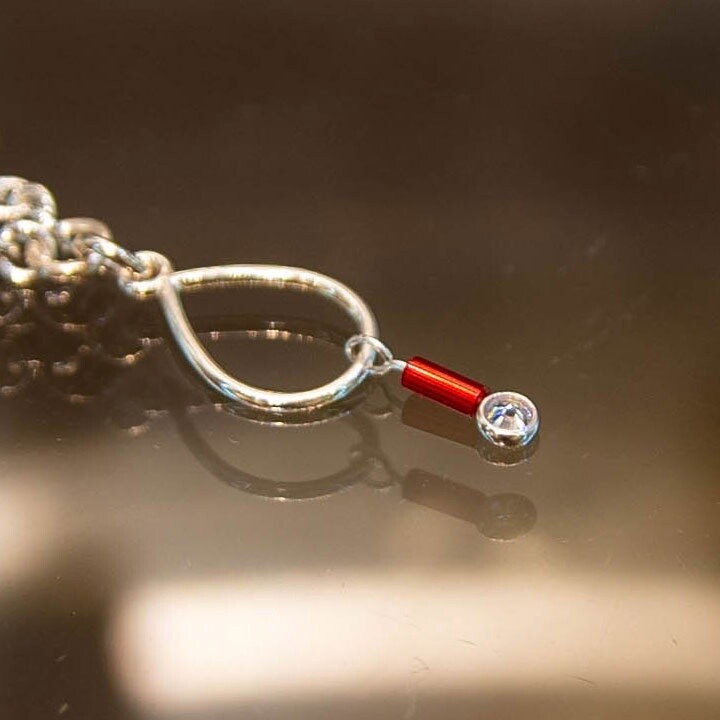 Barb Wire TD Necklace - Varied Colors, Color: Red &amp; Blue