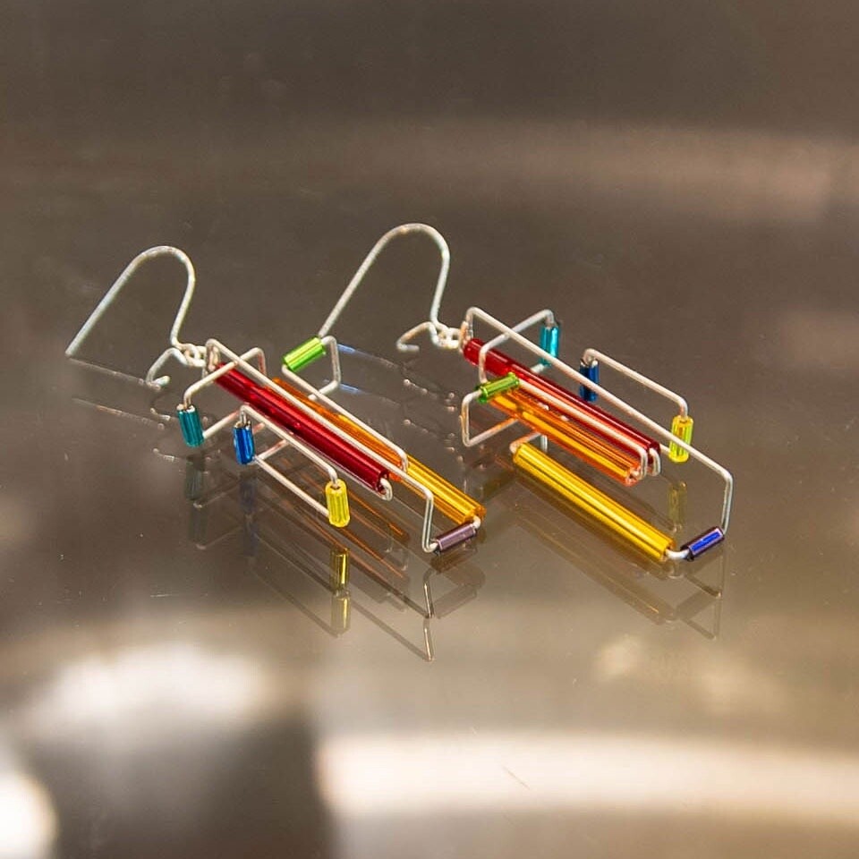 Barb Wire Earrings - 3D 1