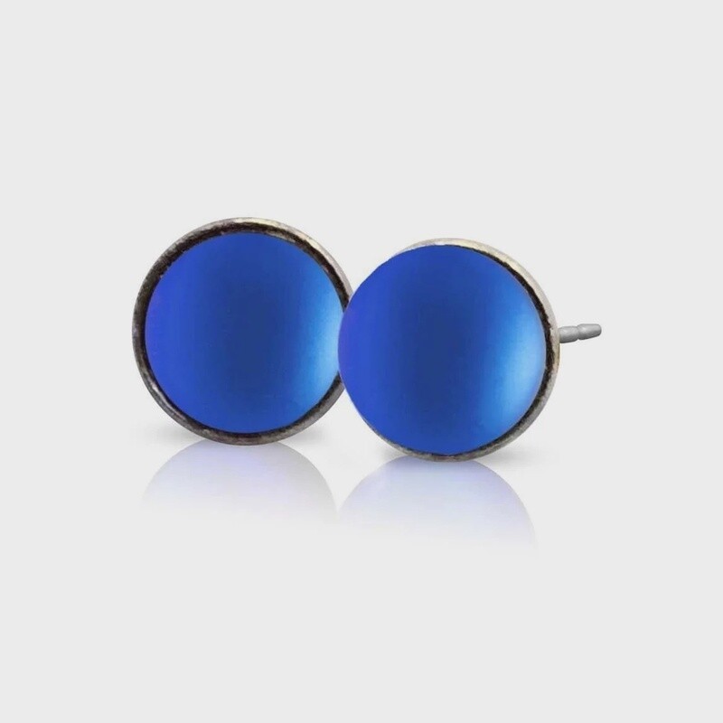 LeightWorks Small Crystal Stud Earrings (Frosted)
