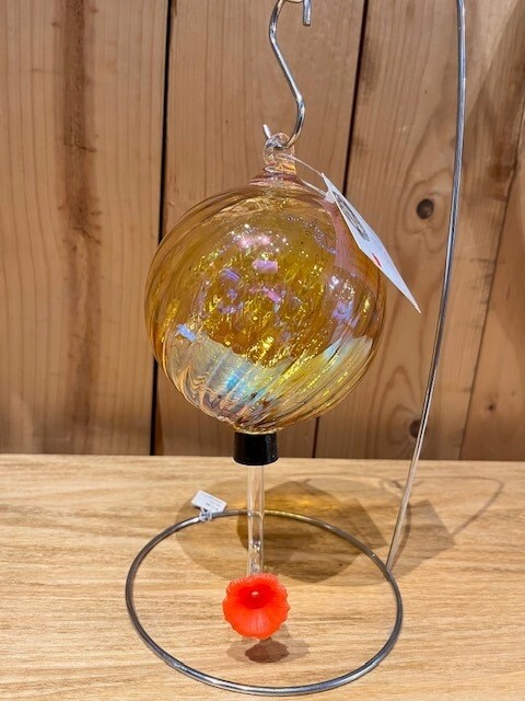 Glass Eye Hummingbird Feeder Citrine