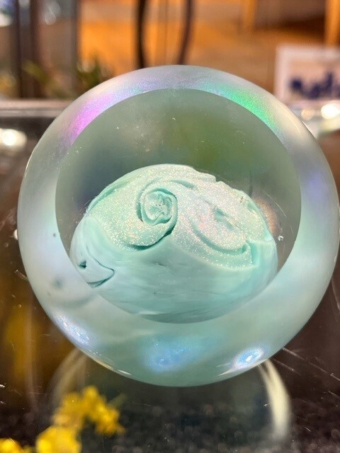 Glass Eye Paperweight Uranus