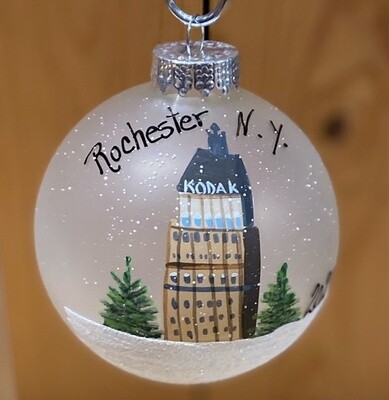 Hamilton 2023 Joy Of Rochester NY Hand Painted 4&quot; Ornament