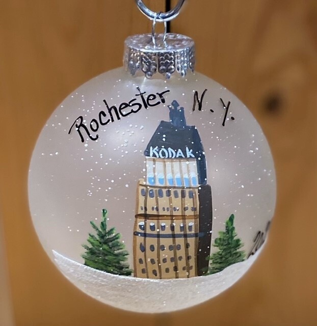 Hamilton 2023 Joy Of Rochester NY Hand Painted 4" Ornament