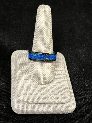 On The Edge Gemstone and Ceramic Channel Ring