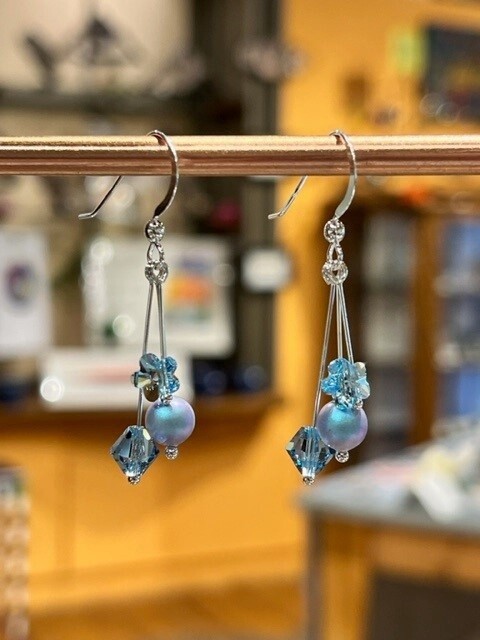 Snooty Ear Triple Drop Aquamarine