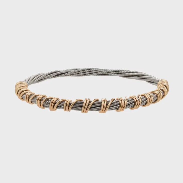 High Strung Bracelet Wired Bangel Two Tone XL