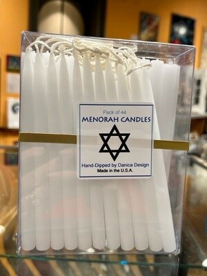 Danica Menorah Candles White