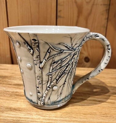 Johnson Winter Birch Sculpted Mug