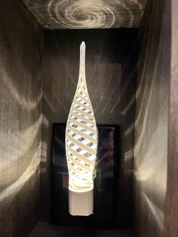 Probstein Glass Nightlight White/Clear Slender