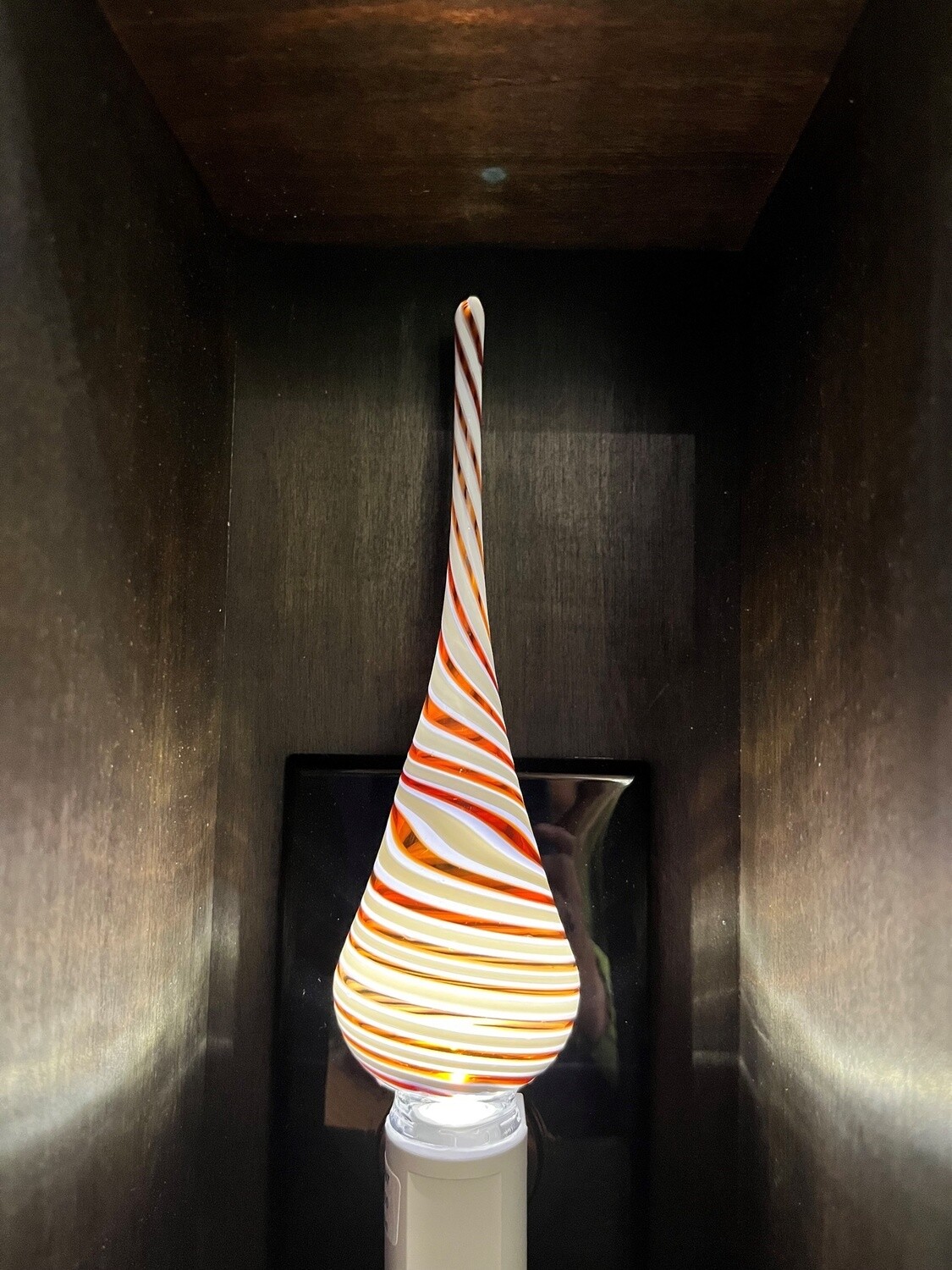 Probstein Glass Nightlight White/Red/Beige