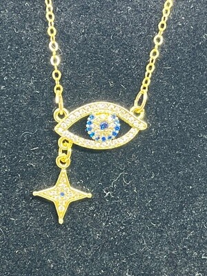 Kalli Necklace Evil Eye Star