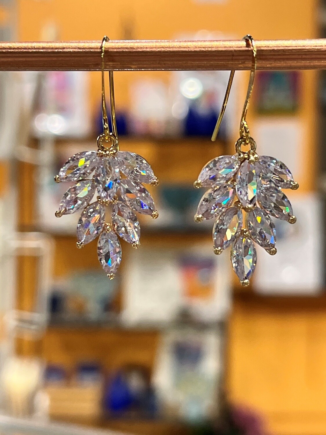 Kalli Earrings Gold Plated  Leaves