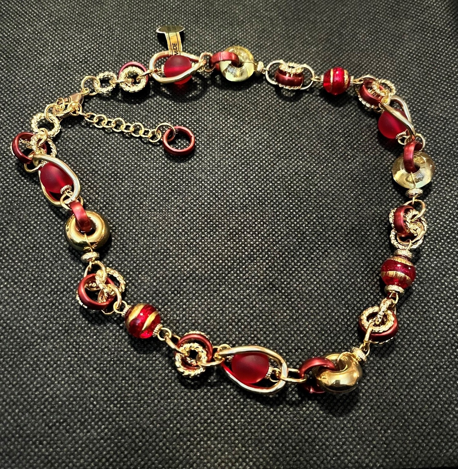 Sturzinger Murano Malibu Necklace Short, Color: Red