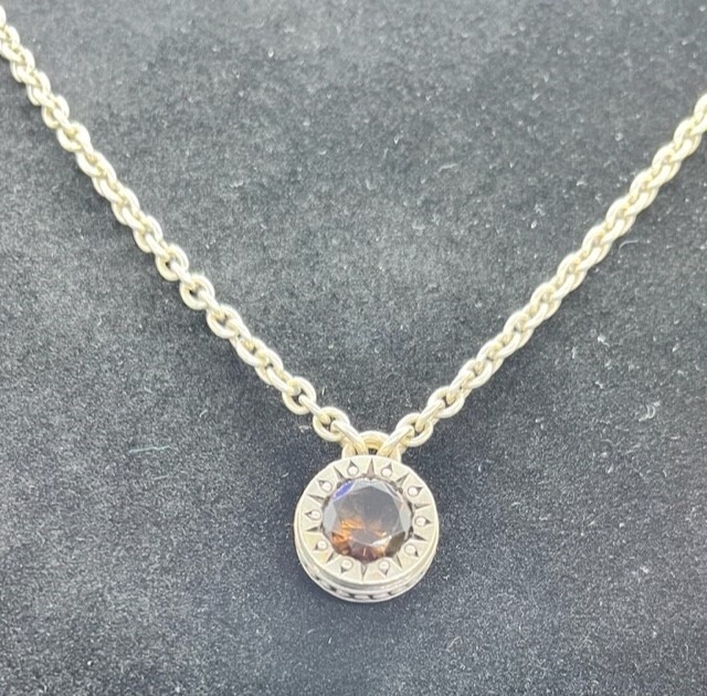 David &amp; Ronnie Necklace Smokey Quartz