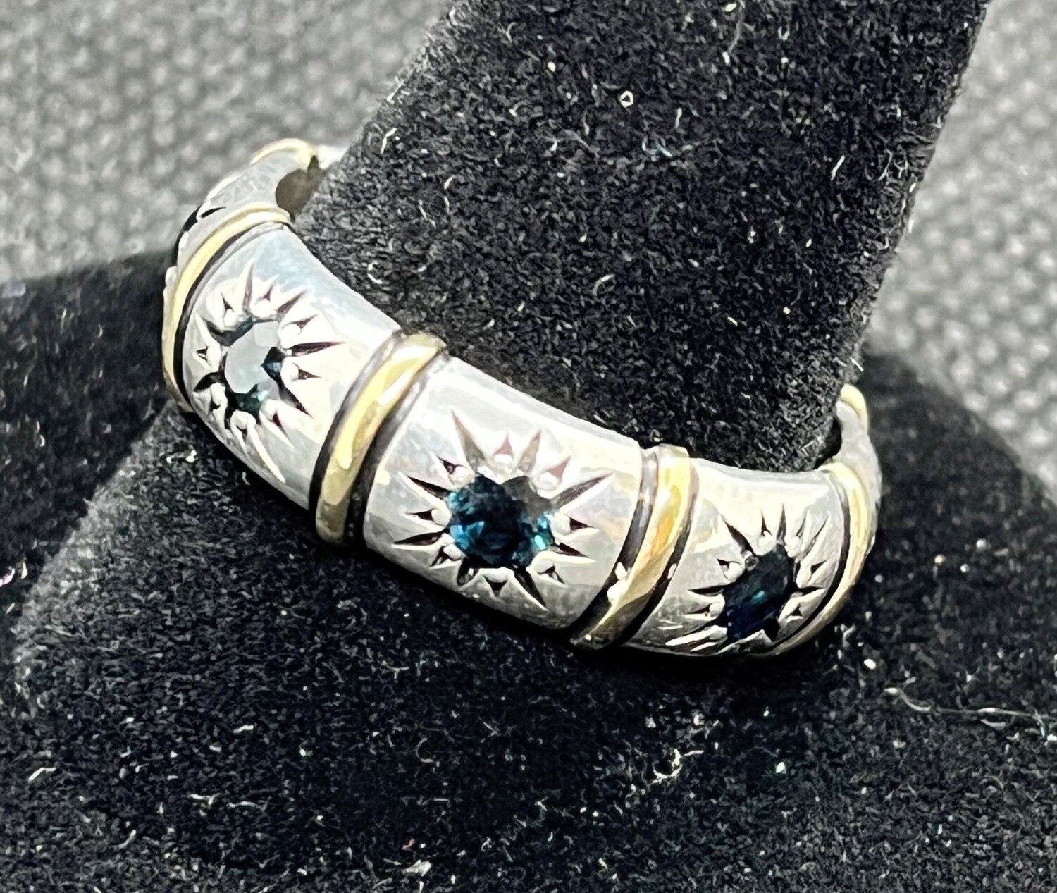 David &amp; Ronnie Blue Sapphire Ring