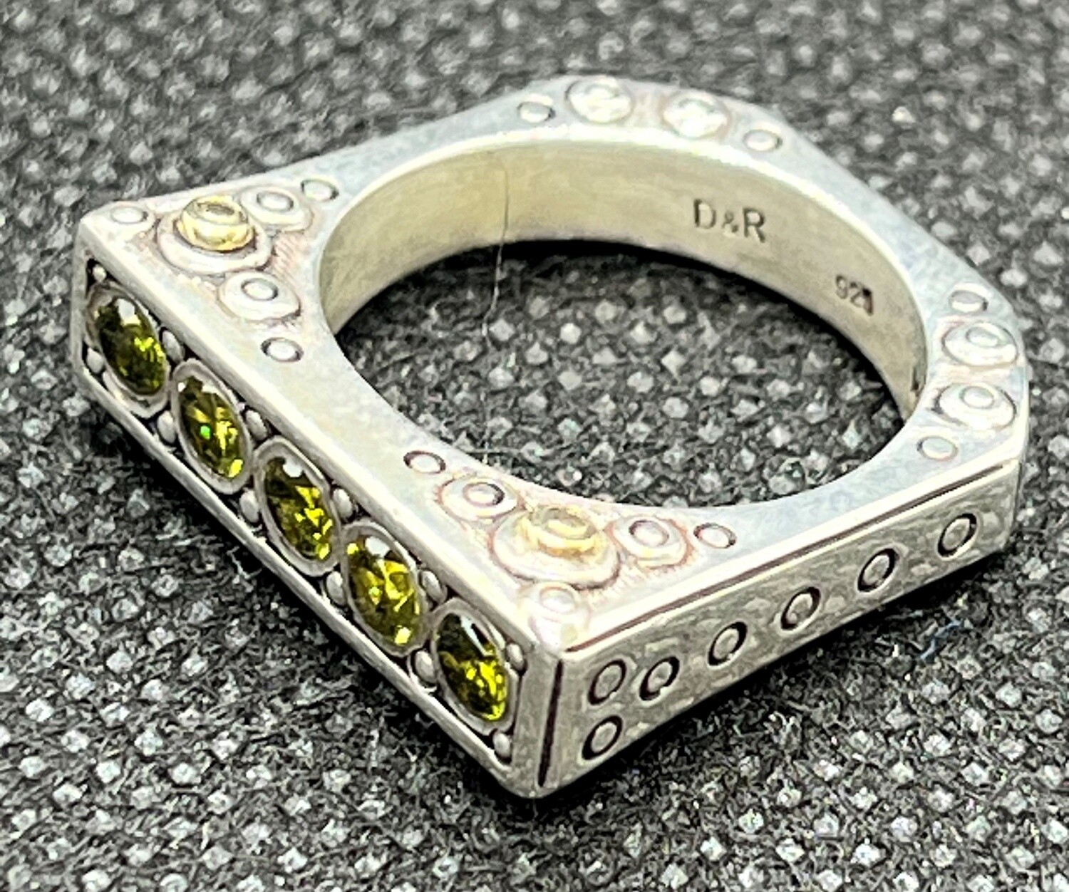 David &amp; Ronnie Peridot Ring