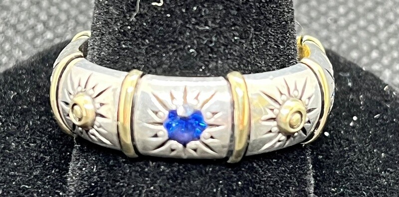 David &amp; Ronnie 4 Sapphire Ring