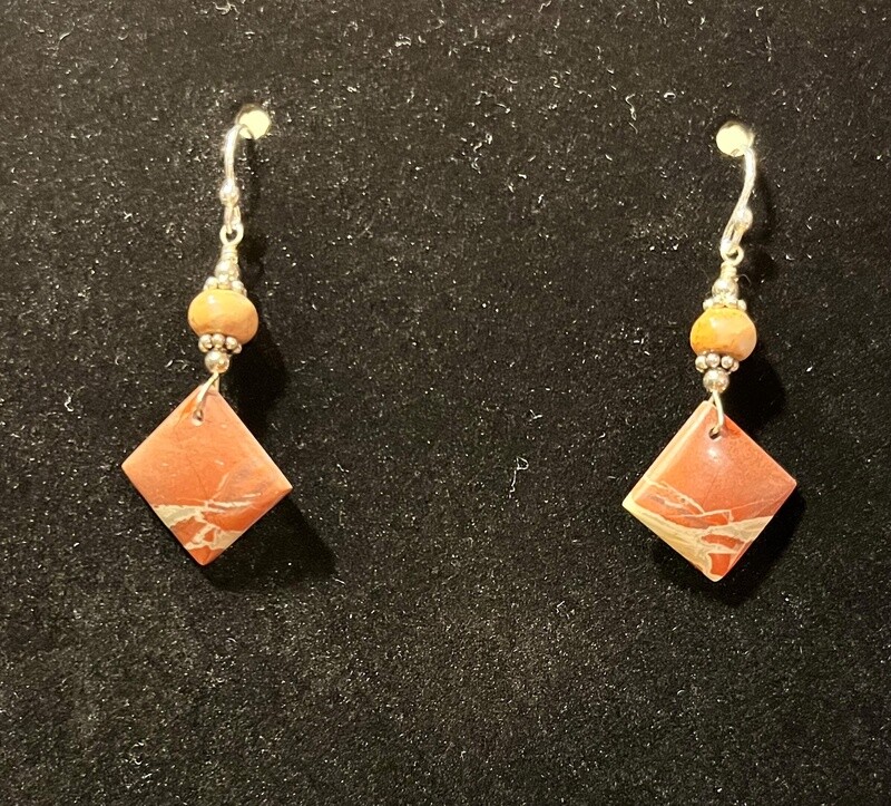 Estancia Red River Jasper Aqua Terra Jasper Earrings