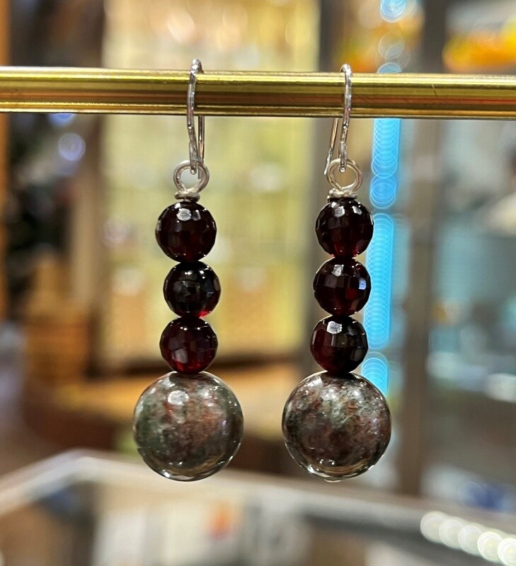 Rasmussen Earrings Kashgar Garnet