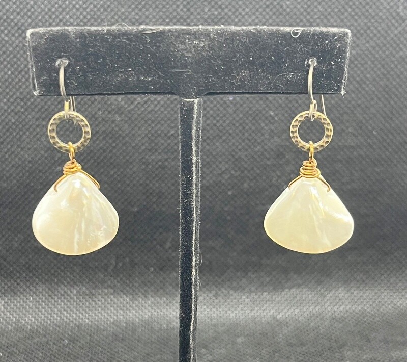 Cass Earrings Fan Shell Drop