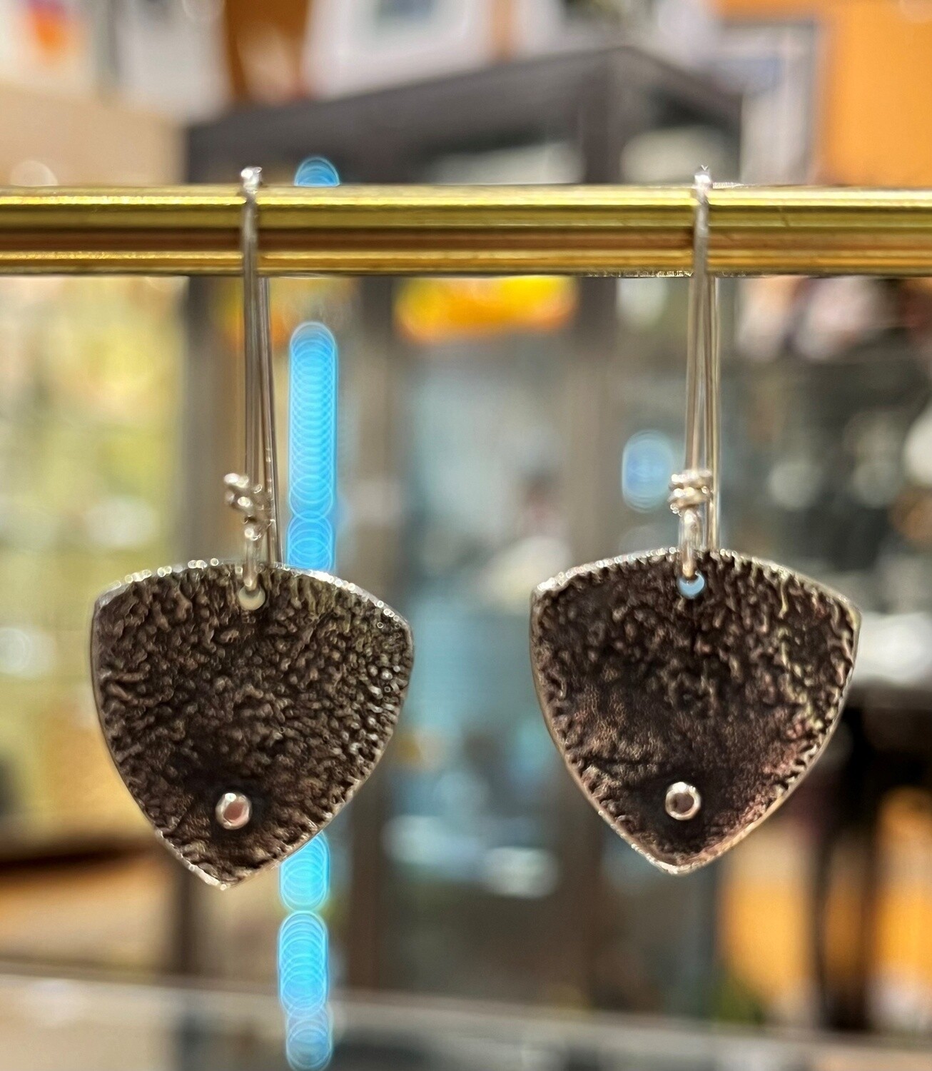 O&#39;Brien Earring Small Reticulated Triangles