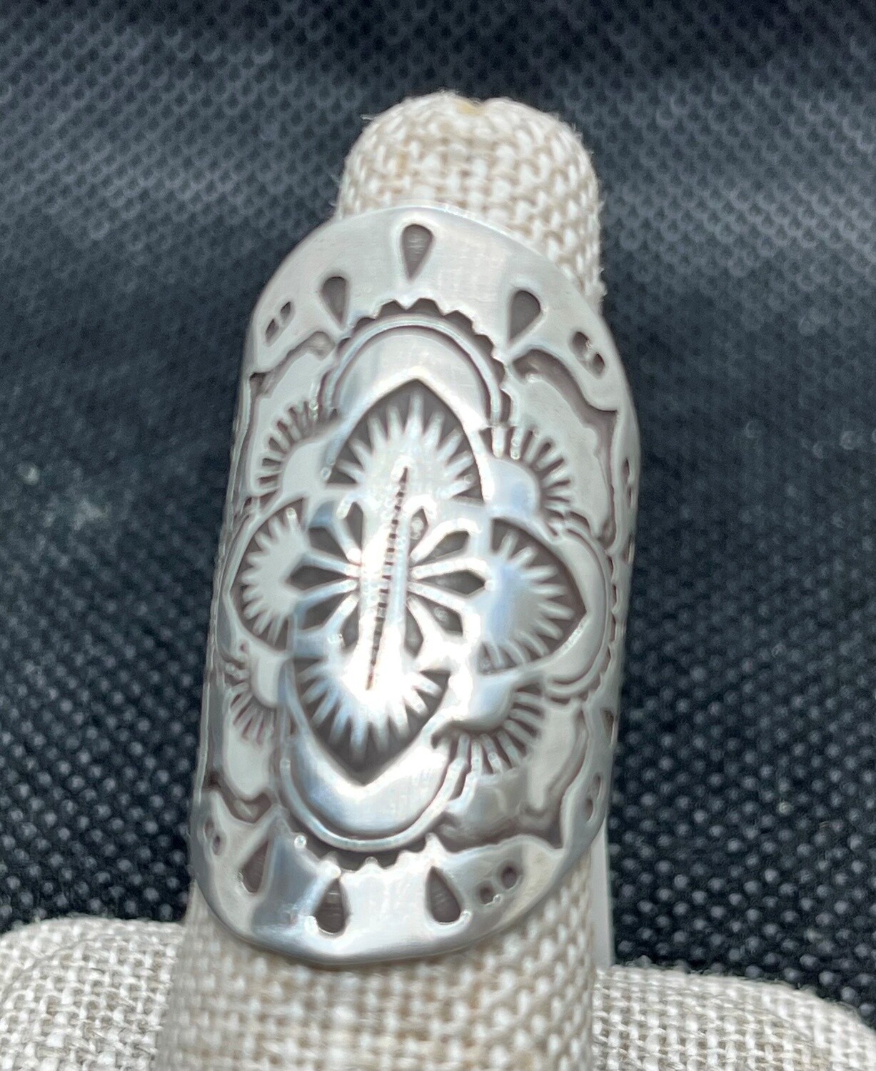 O&#39;Brien Ring stamped Saddle Ring Sz 6.5