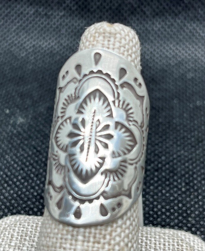 O&#39;Brien Ring stamped Saddle Ring Sz 6.5