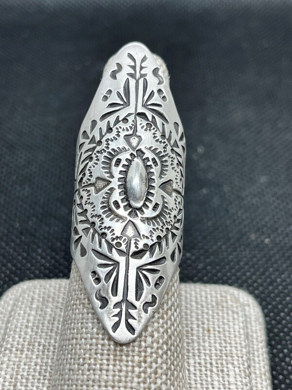 O&#39;Brien Ring Elongated Saddle Ring Size 6.75