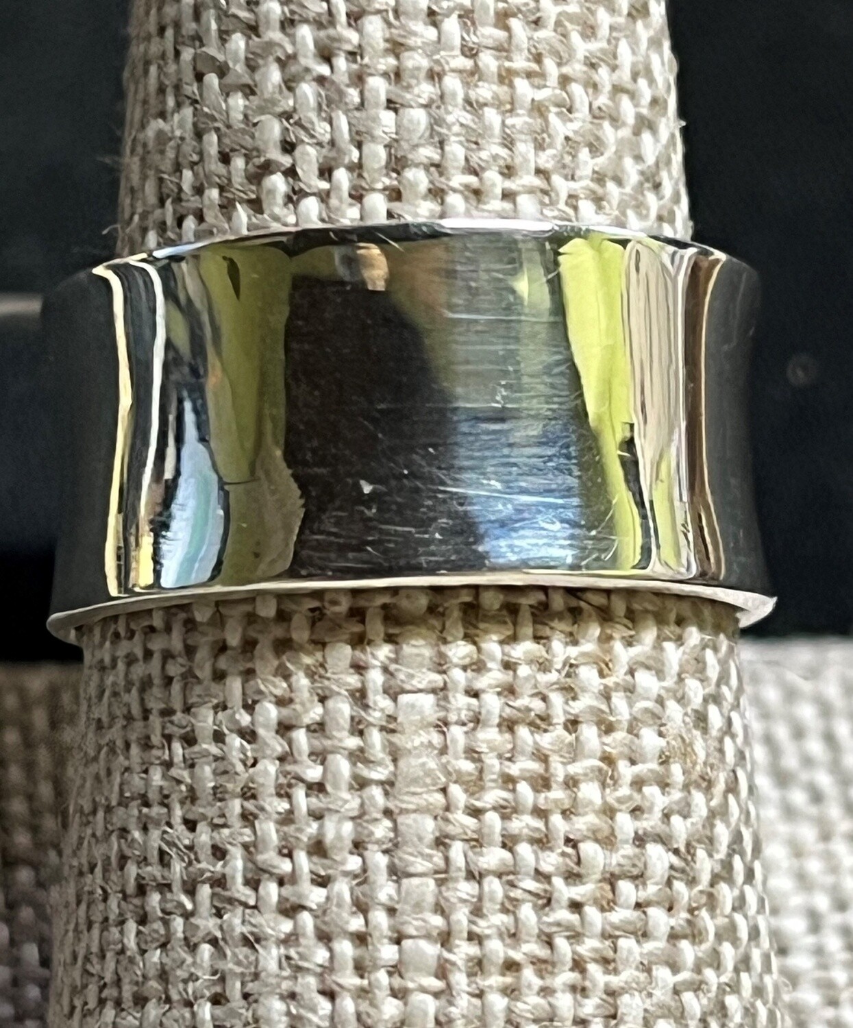 Gonzales Ring Silver Band Wide