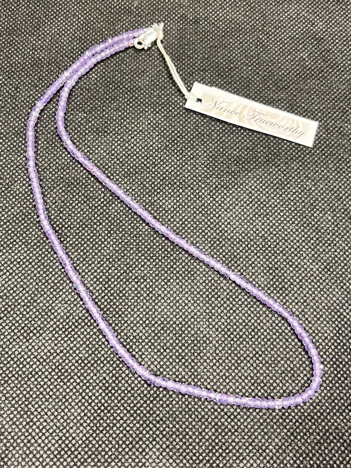 Trueworthy Necklace Lavender Cubic Zirconia