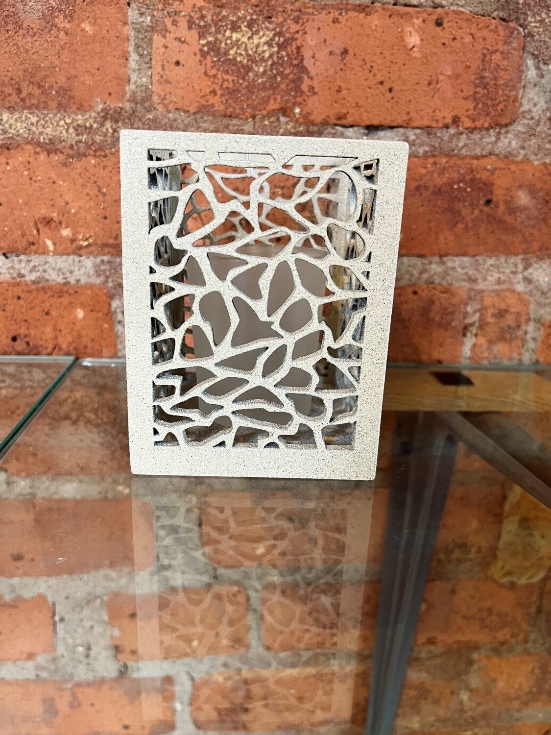 Julius Votive Holder Web Ivory